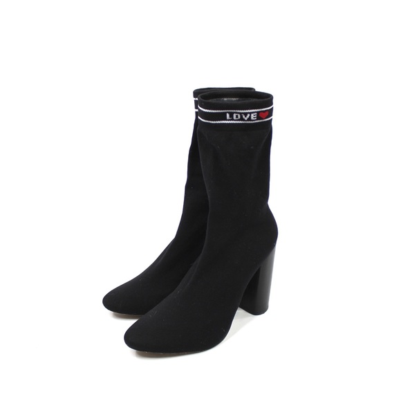 ALDO Lovelyy “Love” Knit Block Heel Sock Boots - Picture 7 of 12